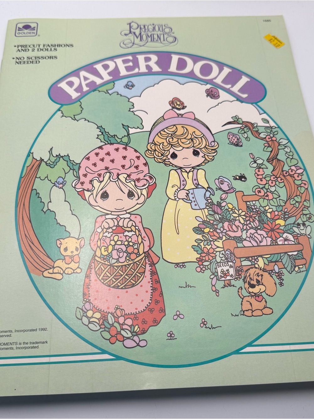 Vintage 1992 Golden Precious
Moments Paper Doll Book #1685
New Unused Completed